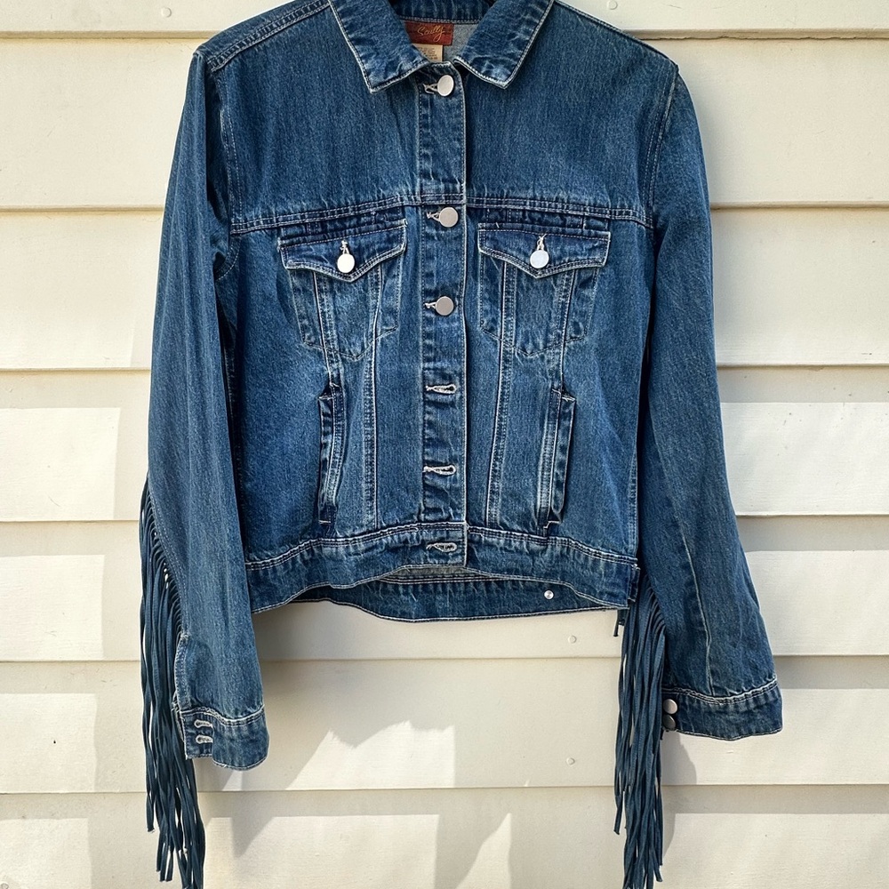 Scully Blue Denim Jacket with FRINGE - Picture 4 of 4